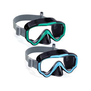 Vvinca Kids-Goggles with Nose Cover, Diving Mask Elastic Fabric Strap Anti Fog Anti Shattered Lens for Kids Swim Goggles 3-14