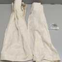 jinchan Linen Pinch Pleated Kitchen Curtains 24 Inch 2 Panels Natural Linen Tier Curtains Back Tab Beige Farmhouse Cafe Light Filtering Small Window Drapes for Bathroom Laundry Room Beige