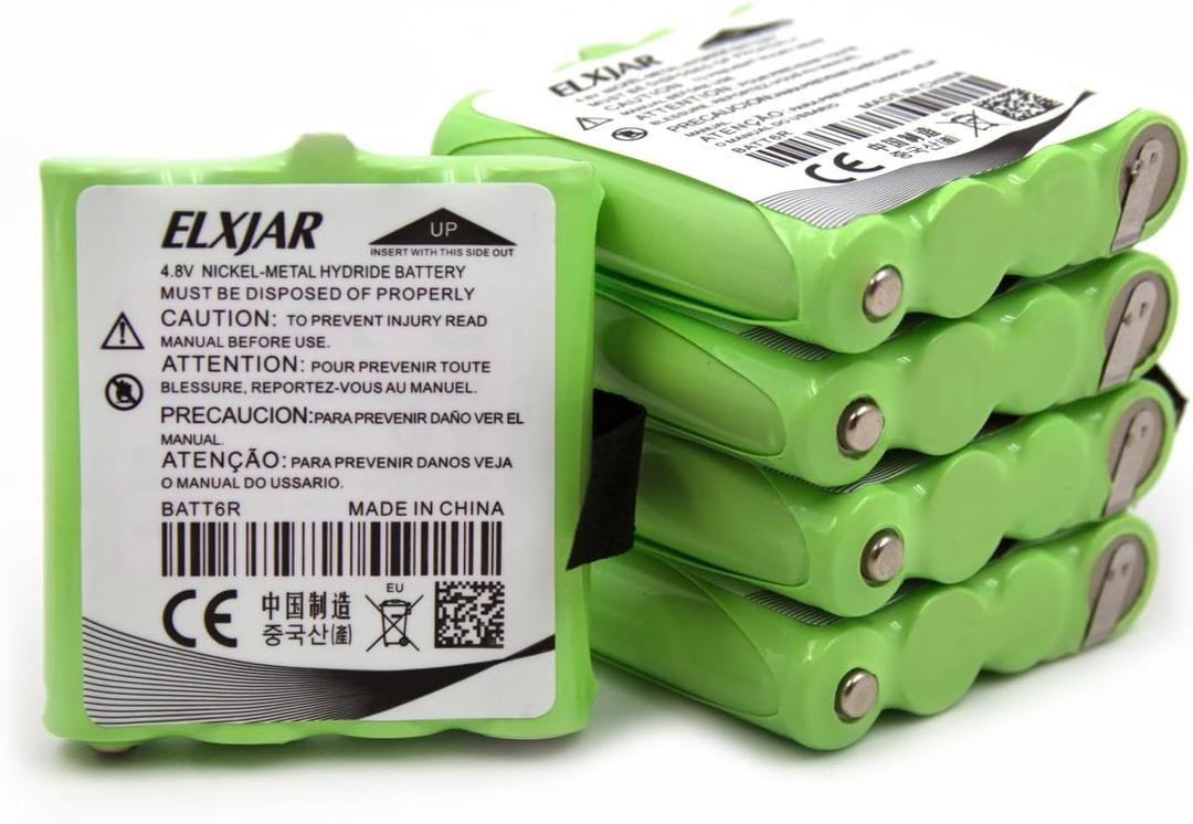 (5-Pack) 4.8V 700mAh AAA Ni-MH Battery Replacement for Midland BATT6R - Compatible with LXT500VP3, LXT560VP3, LXT380VP3, LXT490VP3, CXT240, CXT250, CXT280, GTX635, GTX650, GTX661, XT24XT29 Radios