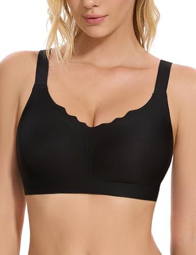 Bras for Women No Underwire, Wireless Bras with Support, Breathable Padded Everyday Bra Size 2XL