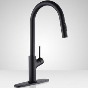 Achelous Black Kitchen Faucet with Pull Down Magnetic Docking Sprayer,Stainless Steel Pull Out RV Kitchen Sink Faucets,Single Handle Deck Mount,Grifos De Cocina (Black)