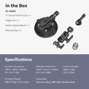 SMALLRIG 4" Camera Suction Mount with Ball Head Magic Arm, Car Mount for Lightweight Camera/Action Camera/Phone, Air Pump Vacuum Suction Cup, Max Load 3kg/6.6 Pound - 4236