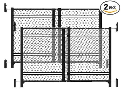 Ingenuity Doorway 42W Series Baby and Dog Gate 2-Pack, Indoor Outdoor, Won't Rust or Warp, Galvanized Steel, Fits 23-42" Openings; 24” Tall