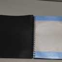 Sheet Music Folder (1 Pack, Black)  40 Sleeves Display 80 Pages Spiral Binder Organizer for Music Stand  Fits Letter Size 8.5 x 11 Inch  Direct Page Writing with Detachable Name Tag