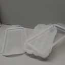 XBY-US 2 Pack Covered Egg Holders For Refrigerator, Plastic Storage Container/ Deviled Egg Tray Carrier with Lid Fits 18X2 Eggs(36 Eggs)