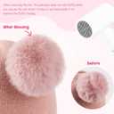 HONGTEYA Toddler Winter Hat Scarf Glove Set, Unisex Baby Kids Velvet Lined Knitted Hat with Neck Warmer for Cold Weather (Pink)