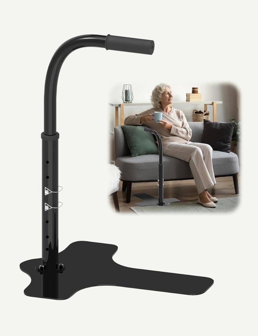 yeezoo Couch Stand Assist for Elderly, Adjustable Height Lift Stand Assist with Non-Slip Handle, Stand Assist for Couch, Sofa or Chair (300LBs Capacity)
