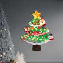 DIY Felt Christmas Tree- 3 FT Toddler Christmas Tree for Kids with 29 Ornaments, Xmas Gifts for Kids New Year Handmade Christmas Door Wall Hanging Decorations