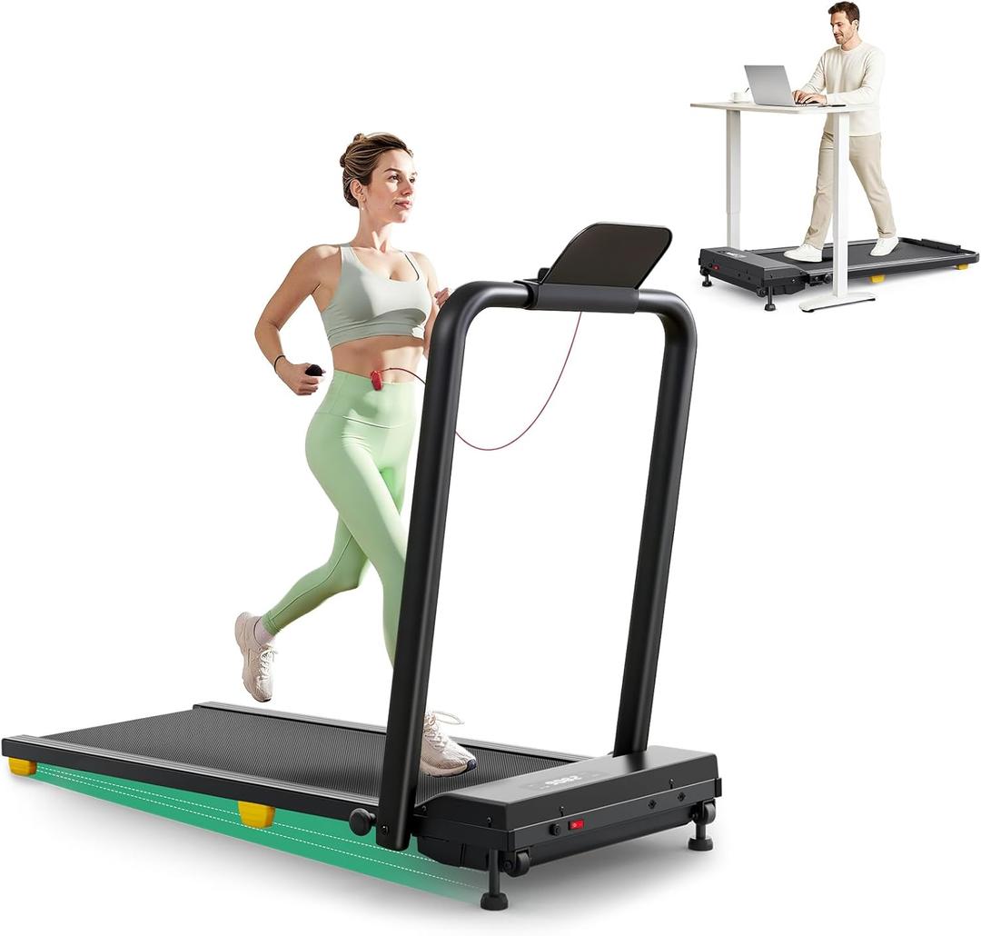 UREVO Walking Pad with Incline, Portable Under Desk Treadmill, 2.5 HP Walking Treadmill Pad for Home and Office, Walking Jogging Running Machine with Remote Control and LED Display