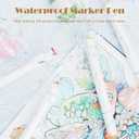 61 Alcohol Markers,With Bleeding-Proof Drawing Mat,Dual Tips Art Markers for Coloring,Sketching,Card Making and DIY Patinting- Perfect for Painting Enthusiast -Refillable