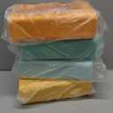 Desk Organizer with Drawers, Stackable Storage Drawers with Compartments Desktop Organization for Office Supplies, Makeup, Pencils, Tape, Erasers, Paperclips, Chargers (4 Pack) (Orange+Green+Yellow+Grey)