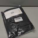 iCreek Women's Rain Jacket Long Raincoat Packable Hooded Waterproof Windproof Plaid Lined Trench Coat Lightweight for Outdoor (Black, XS)