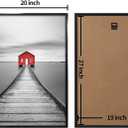 ELSKER&HOME 20x28 Frame, Picture Frame 3 Pack Black, Poster Frame 20x28 for Horizontal or Vertical Wall Mounting, Sturdy and Scratch-proof