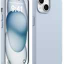 AOTESIER Compatible with iPhone 15 Case, Upgraded Silicone [Military Shockproof Protection] Phone Case for iPhone 15, 6.1 inch, Baby Blue