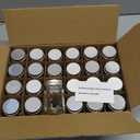 U Pack 2oz Mason Jar with Silver Lid for Honey Jam Spice Pack of 24 Sets