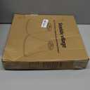 Bell Lamp Shades Set of 2, 6"Top x 13"Bottom x 10"High, Beige Shade Replacement for Table Lamps, Floor Lamps, Fabric Natural Linen Hand Crafted(Spider Fitter), Harp Holders Included, Assembly Required