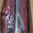 TIEHESYT Martha Red Car Seat Covers Full Set, Breathable Leather Automotive Front and Rear Seat Covers & Headrest for Comfortable Driving, Universal Auto Interior Fit for Most Kinds of Vehicles, Cars