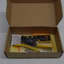 Wakhow RJ45 Crimp Tool Kit, Ethernet Pass Through Crimper, Network Cat5 Cat6 Cat7 Crimping Tool Repair Kit Includes Cable Tester, Mini Stripper, Blades, 50Pcs Connectors and Strain Relief Boots