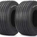 GICOOL (2 Pack) 13x6.50-6 Tubeless Lawn Mower Tires, 13x6.50-6 Riding Lawnmower Straight Rib Tread, 4 Ply