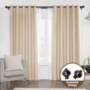 KAMANINA 1 Inch Double Curtain Rod 72 to 144 Inches (6-12ft) Black Telescoping Curtain Rods for Windows, Heavy Duty Dual Drapery Rods with Marbled Finials