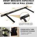 BGMG 30 inch Distressed Walnut Floating Shelves for Wall,High End Solid Real Wood 30 in Floating Shelf,Rustic Wooden Wall Mount Shelves Set of 2,Heavy Duty Bracket,30x6.7x1.25 inch