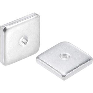 uxcell Square Nuts, M6x25mmx5mm Zinc-Plated Metric Coarse Thread Assortment Kit, 10 Pcs