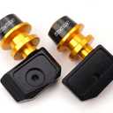 Compatible with Grom 125 2024 2025 MSX125 MSX 125 2013-2021 2022 2023 Grom Accessories CNC Motorcycle Swingarm Spools Sliders Rear Wheel Axle Stand Screws Adapter (Gold)