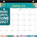 5 x 2026 Desk Calendar, Large Monthly Calendar (Jan. 2026 - Jun. 2027) 17'' x 12'', Wall/Desktop Use, Personal Desk Planner for Teacher Family School Office Supplies
