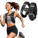 Zikopomi Weighted Vest Woman Man, 8lb Weight Vest with Reflective Stripes for Workout, Strength Training, Running, Fitness, Muscle Building, Weight Loss, Rucking Vest Amazon's Choice