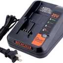 BDCAC202B Fast Charger Compatible with Black and Decker 12V 20V Max Lithium Battery Charger, Compatible with Black & Decker 20V Battery LBXR20 LBXR2020 LBX4020 LBX20