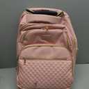 Arcoyard Rolling Backpack Carry On Luggage For Adults With Wheels, 40L Wheeled Backpack For Women, Travel Roller Backpack, Rolling Bag, Pink, 17-inch