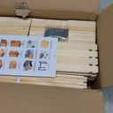 MayBee 20 Pack Honey Bee Frames with 100% Beeswax Coated Food Grade Foundation Sheets, Complete Unassembled Deep Beehive Frames and Foundations