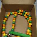 Bissap Conure Toys, 4 PCS Parrot Foraging Shredder Hanging Toys Sola Balls with Sand Hammer Perch Swing Climbing for Small Parrots Parakeets Conures Cockatiels Love Birds Cage Toy