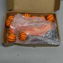 12 Pack Basketball Theme Birthday Party Game Ball and Spoon Relay Race Toy Set for Kids Adults Field Day Egg Spoon and Race Game for Sports Party Indoor Outdoor School Supplies(Orange)