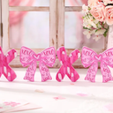 Feifeiya 4 Pcs Pink XOXO Heart Garland Valentines Day Pink Bow Decorations Banner Heart Hanging Garland Romantic XOXO Banner for Valentine Anniversary Wedding Party Decorations Supplies