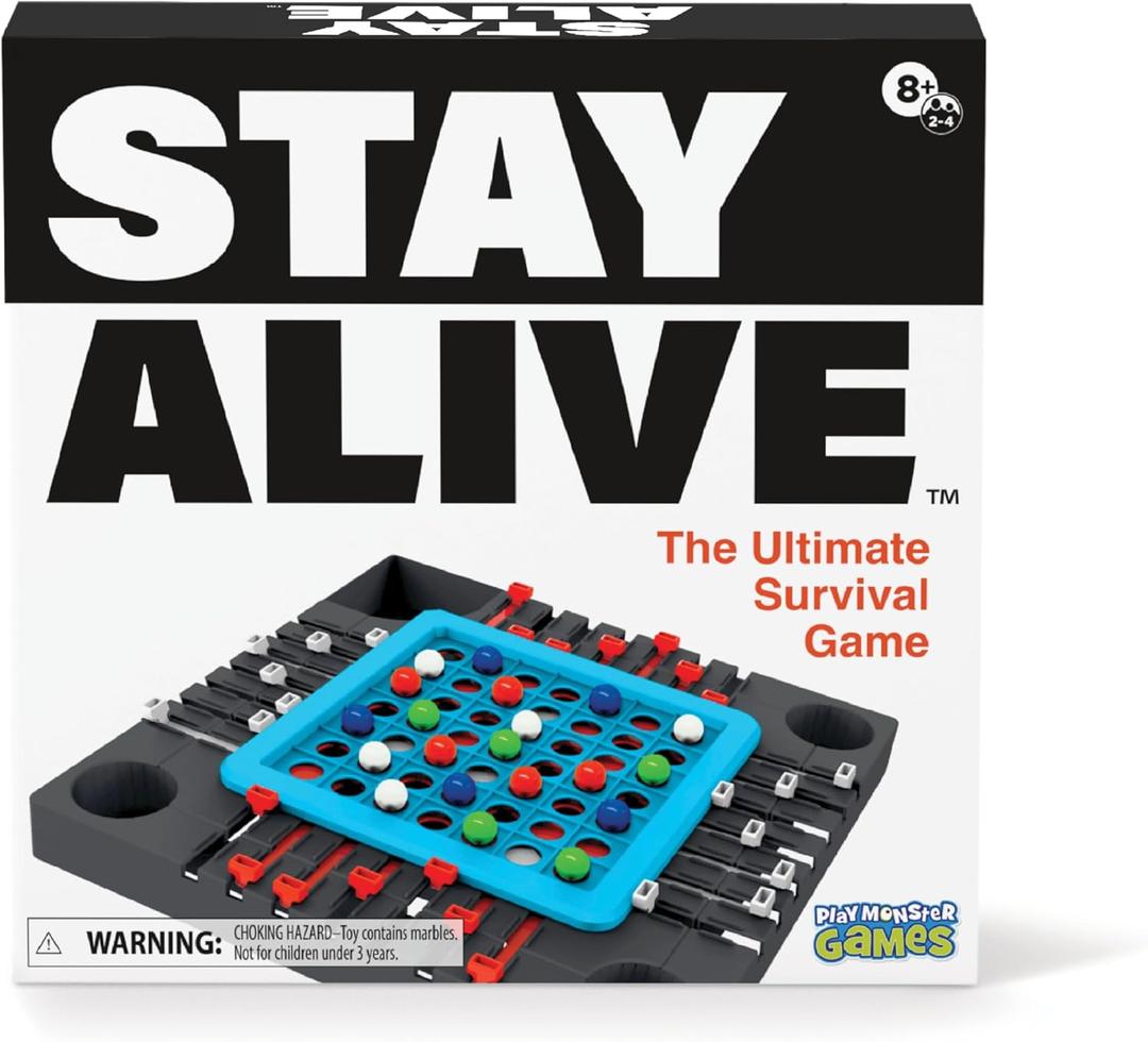 Stay Alive Board Game - Family Game Night, Strategic Game Play, Retro Board Games, The Ultimate Survival, Multi-Player, for Kids, Ages 8+