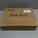 Stainless Steel Dish Drying Rack  304 Grade Dish Racks for Kitchen Counter with Utensil Holder & Adjustable Spout, Space-Saving Organizer, 16.5" x 11.8" x 5.3" Grey