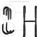 Simtive Shower Door Hooks (3-Pack), Towel Hooks for Bathroom Frameless Glass Door, Shower Squeegee Hooks, Black