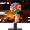 SANSUI Monitor 24 inch 100Hz Computer MonitorFHD 1080P PC MonitorHDMIFreeSyncHDREarphone Jack Ergonomic Tilt for Home and Office