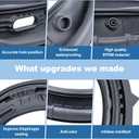Upgrade WF45T6000AW/A5 Door Seal for Samsung Front Loader Door Seal DC64-03788A X 006 AP6884238 diaphragm Fit WF45R6300AW/US WF45R6100AW/US WF45T6200AW/US WF45B6300AW WF45A6400 WF46BB670 WF50A860
