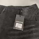 GINGTTO Mens Baggy Jean Shorts Loose Fit Long Denim Shorts Below Knee 14 Inch Inseam, Size 42
