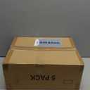 SNSLXH 5 Pack Stackable Closet Storage Basket, Multifunctional & Foldable Closet Organizer for Bathroom Kitchen Laundry Room Wardrobe Storage, Space-Saving Clothes Storage Drawer Organizer, White