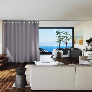 Room/Dividers/Now Premium Room Divider Curtain, 8ft Tall x 10ft Wide (Slate Gray) | Premium Curtains for Room Partition, Privacy or Blackout | Large Rooms Divider Curtain
