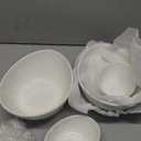 2 Set Chip and Dip Serving Set 2 Tier Chip and Dip Serving Dish Porcelain Appetizer Bowl and Platter with Stand for Food Taco Bar Salad Display Dessert Entertaining Party(Gold,Classic Style)