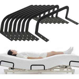 Mattress Retainer Bar Bracket Holder(H3.5) 8Pcs - Keeps Mattresses from Sliding, Suitable for Platform Beds, Adjustable Beds, RV Mattresses, 3.5In-8Pcs