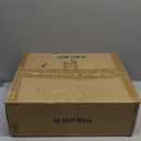 Lerliuo White Printer Stand with Fabric Drawer, 3 Tier Industrial Side Table, Modern Small Printer Desk Holder with Storage Shelf,Multi-Functional Bedside Tables for Home Office Fax Machine Scanner (1 pack)