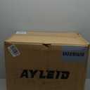 Ayleid Retractable Garden Hose Reel,1/2 in x 130 ft Wall Mounted Hose Reel, with 9- Function Sprayer Nozzle, Any Length Lock/Slow Return System/Wall Mounted/180Swivel Bracket (Black)