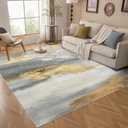 Abstract Washable Area Rugs Non Slip Rugs for Living Room Bedroom Area Rugs Dining Office Machine Washable Rug 90x120cm/35x47in