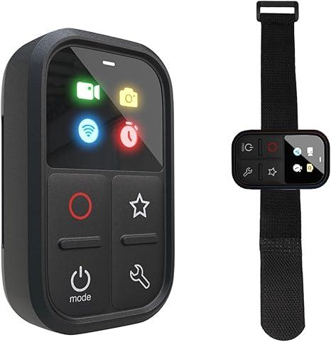 Wireless Smart Remote Control Compatible with GoPro Hero 13/12/11/11Mini/10/9/8/Max LED Colorful Screen Built-in Battery 80M Control Distance with Wrist Strap, USB Charging Cable