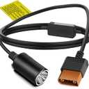 TAIFU 12V SDC to Car Charger Plug Power Cable Replacement for DJI Power 2000/1000V2/1000/500 Portable Power Station Cigarette Lighter Plug 1024Wh / 2048Wh Solar Generator Power Cord